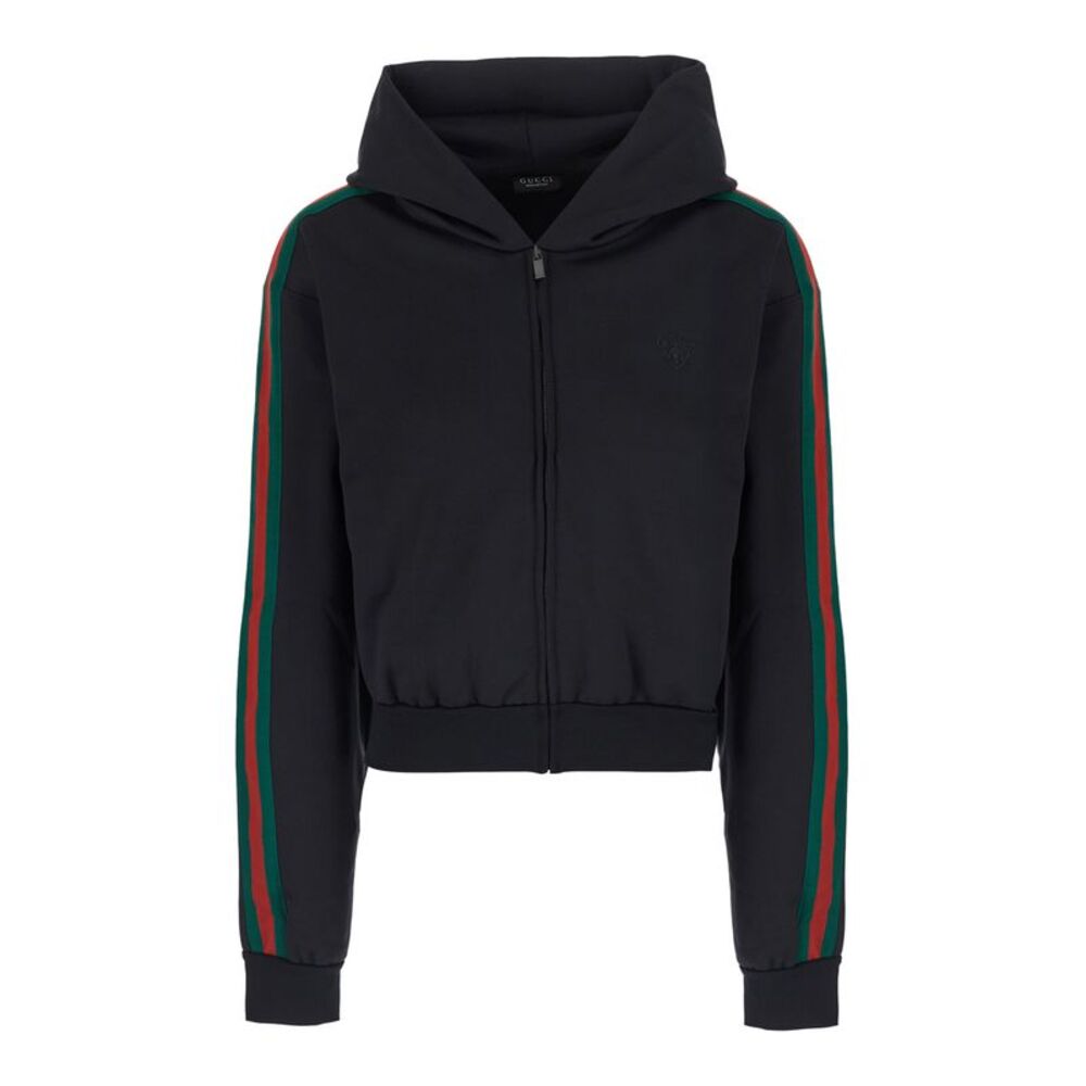 Gucci Women Zip Sweat Cotton Stretch Jersey